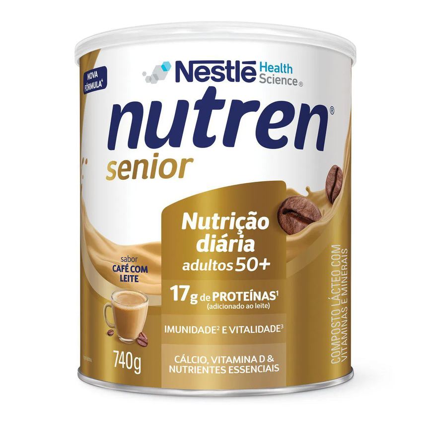 Suplemento Alimentar Nutren Sênior 50+ Café com Leite 740g