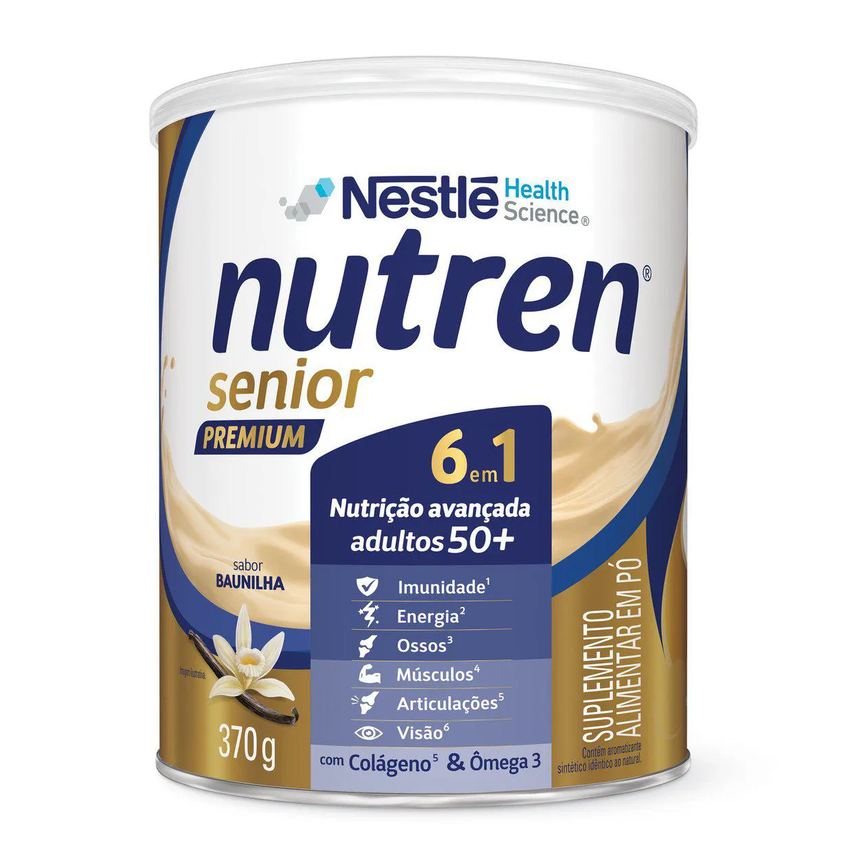 Suplemento Alimentar Nutren Senior Premium Sabor Baunilha 370g