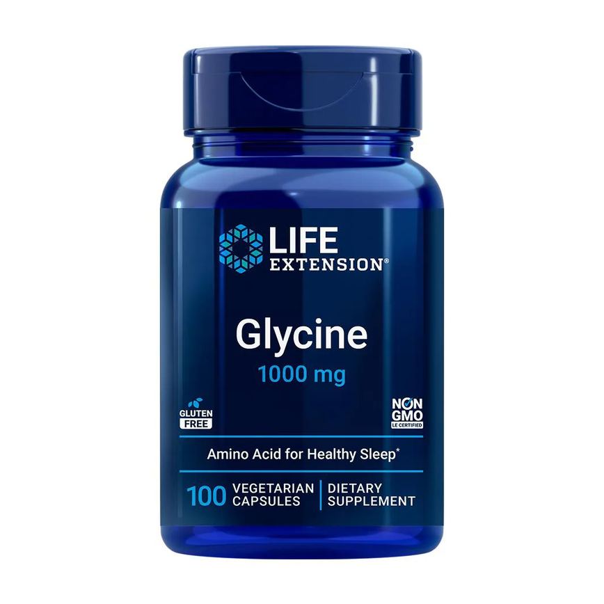 Glicina 1000mg Life Extension 100 Cápsulas Importado