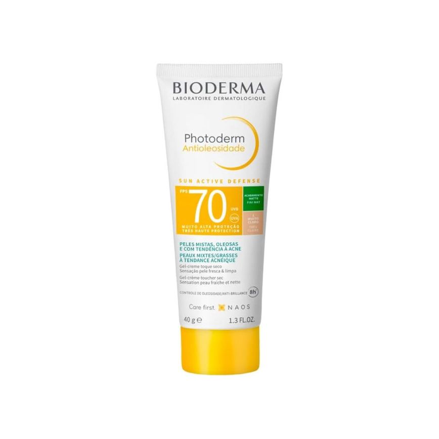 Protetor Solar Facial Bioderma Photoderm Antioleosidade FPS70 Cor 1.0 40g