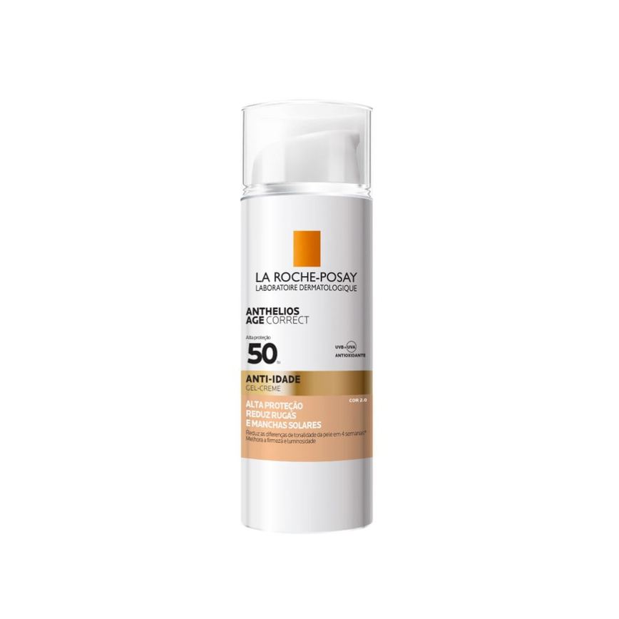 Protetor Solar Facial La Roche-Posay Anthelios Age Correct Anti-idade FPS50 Gel Creme Cor 2.0 50g