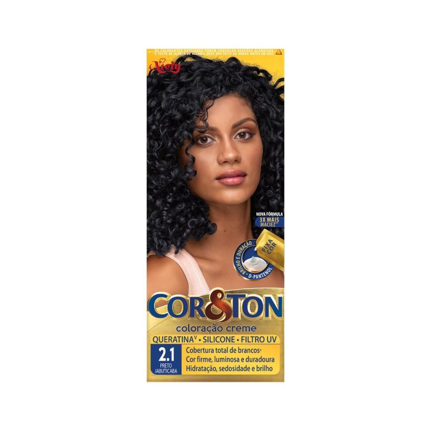 Tinta Niely Cor&Ton 2.1 Preto Jabuticaba