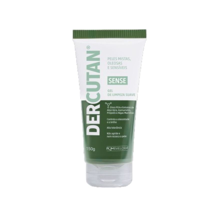 Gel de Limpeza Facial Dercutan Sense Suave 150g