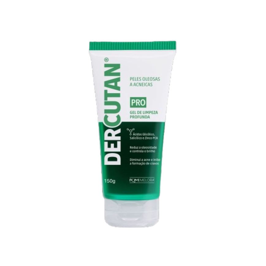 Gel de Limpeza Facial Melora Dercutan Pro Pele Oleosa e Acneica 150g