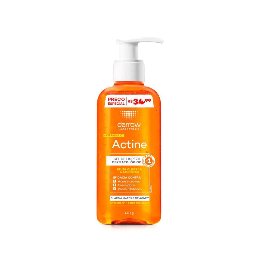 Gel de Limpeza Facial Darrow Actine Antioleosidade 140g