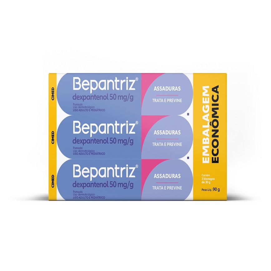 Kit Pomada para Assadura Bepantriz 30g 3 Unidades
