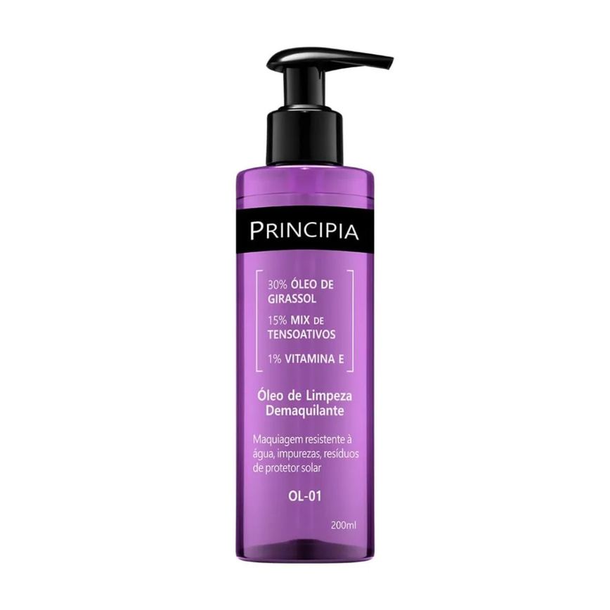 Óleo de Limpeza Principia OL-01 Demaquilante Facial 200ml