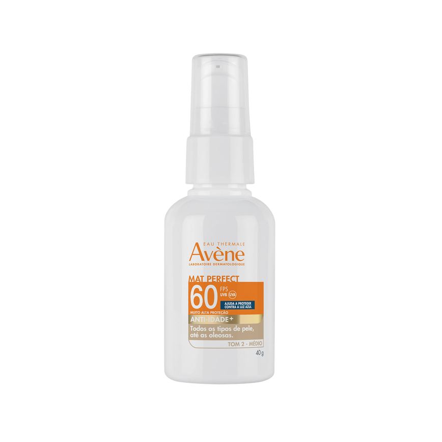 Protetor Solar Facial Avène Tom Médio Mat Perfect Anti-Idade Fps60 40g