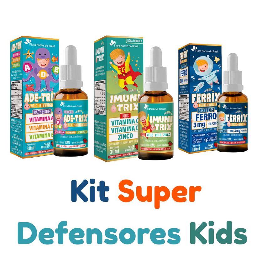 Vitamina para Criança Baixa Imunidade Kit Completo Infantil