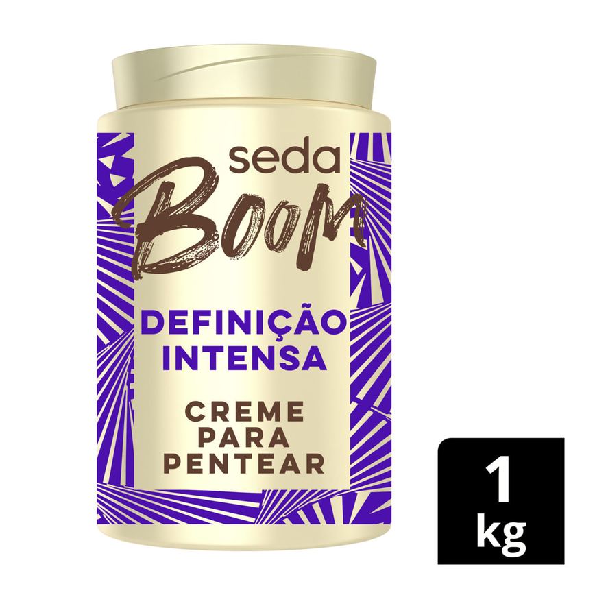 Creme Para Pentear Seda Boom Definição Intensa 1kg