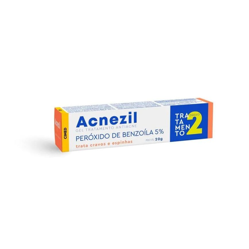 Gel Tratamento Acnezil Antiacne com Peróxido Benzoila 20G