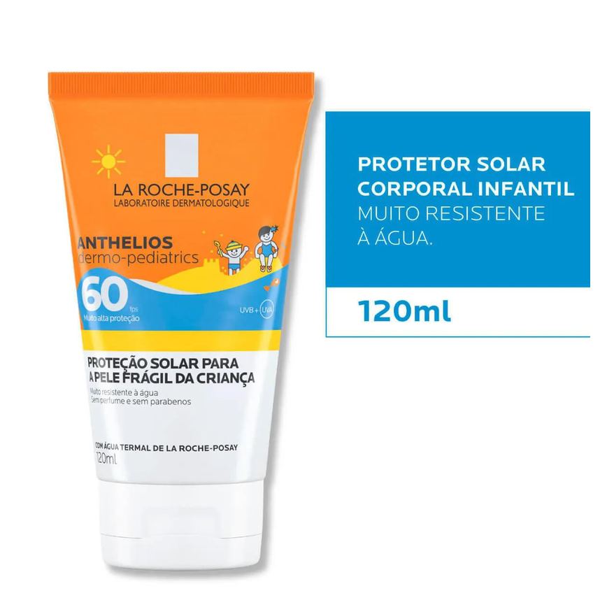 Protetor Solar La Roche-Posay Anthelios FPS60 Dermo-Pediatrics 120ml