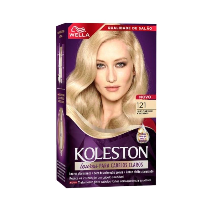 Tintura Koleston Louro Claríssimo Acinzentado 121