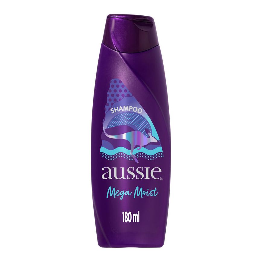 Shampoo Aussie Mega Moist Super Hidratação 180ml