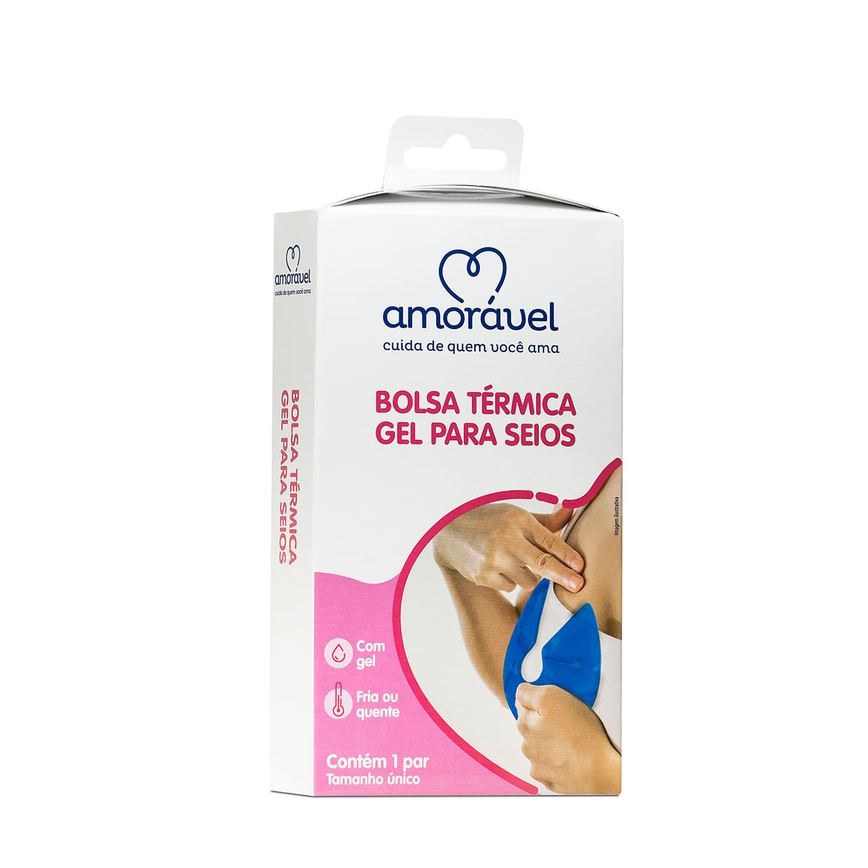 Bolsa Térmica Amorável para Seios Com 1 Par