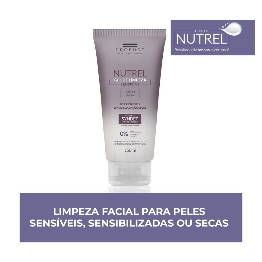 Gel de Limpeza Facial Profuse Nutrel Sensitive 150ml