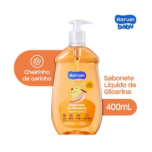 Sabonete Líquido Infantil Baruel Baby Glicerina 400ml