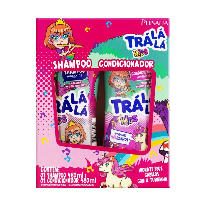 Shampoo Tralala Hidrakids 480ml + Condicionador Tralala Hidrakids 250ml