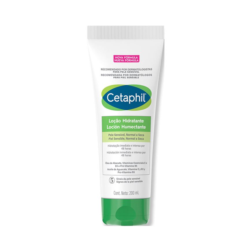 Loção Corporal e Facial Cetaphil Hidratante Peles Sensíveis 200ml