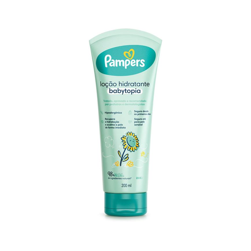 Loção Hidratante Infantil Pampers Babytopia Girassol 200ml