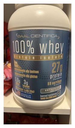 BAAL CIENTIFICA 100% whey protein isolate