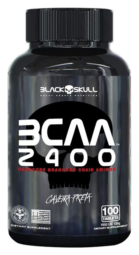 Bcaa 2400 – 100 Tabletes – Black Skull, Black Skull